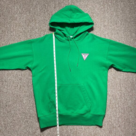 Guess USA x Jon & Vinny's Italian Green Hoodie Sweatshirt Made in USA Medium NEW - Picture 6 of 12